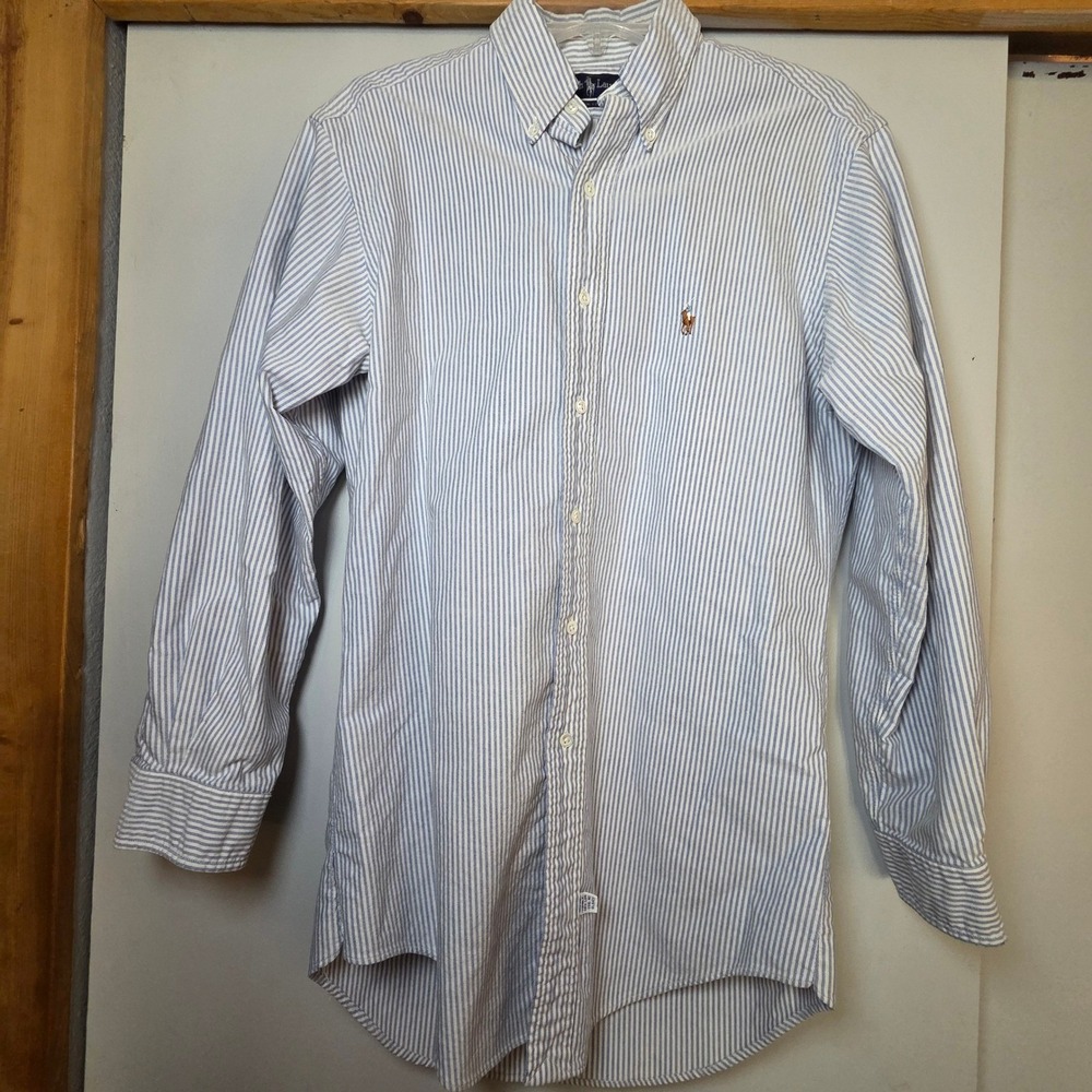 Ralph Lauren Men's Button Down Shirt Size 15.5-32 Old Money Preppy 100% Cotton